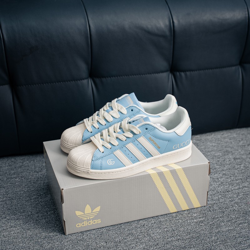 아디다스 아디다스 삼엽초(트레포일) 오리지널스 수퍼스타 셸 토우 시리즈 로우 클래식 캐주얼 스니커즈 스케이트보드화